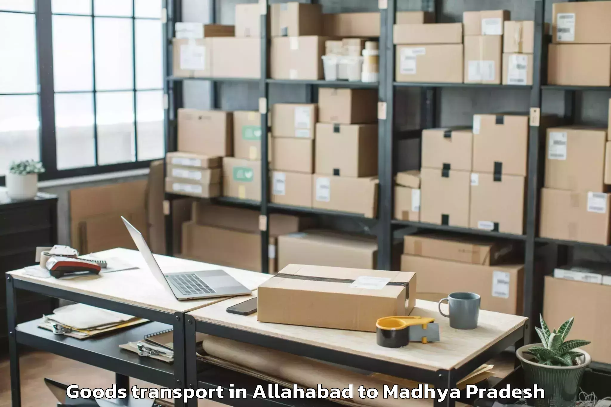 Book Your Allahabad to Buxwaha Goods Transport Today